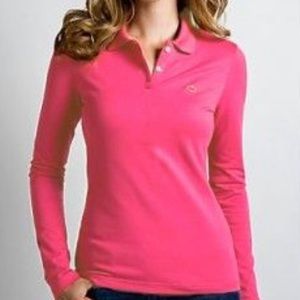 Lacoste Pique Long sleeve Polo Pink Size 38